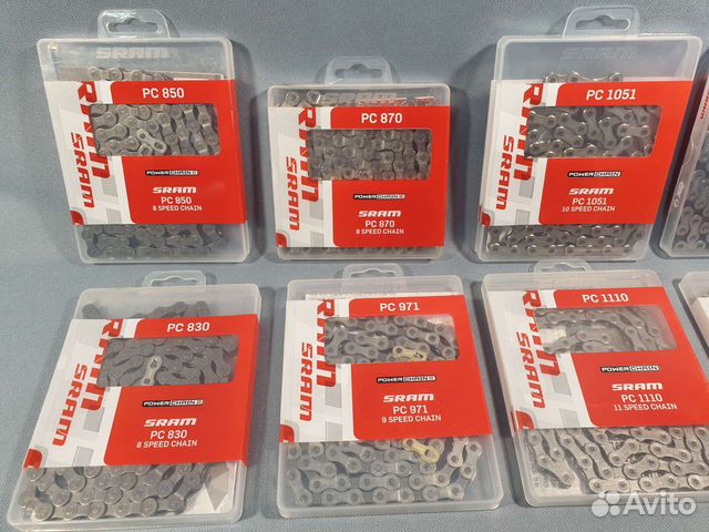 Цепи Sram на 8, 9, 10, 11, 12 скоростей (новые)