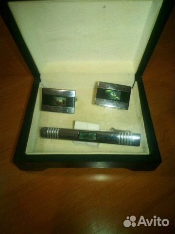 Запонки + зажим для галстука