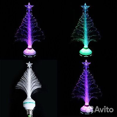 Светодиодная волоконно-оптическая лампа ёлка
