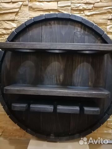 Винная полка бочка