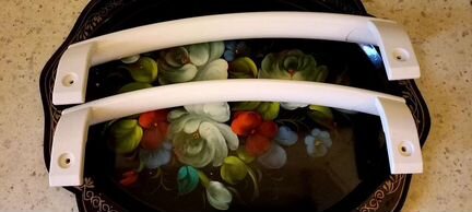 Ручка холодильника LG бежевая изогнутая оригинал