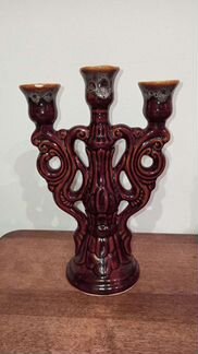 Подсвечник глиняный