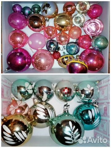 Елочные игрушки СССР вата прищепка