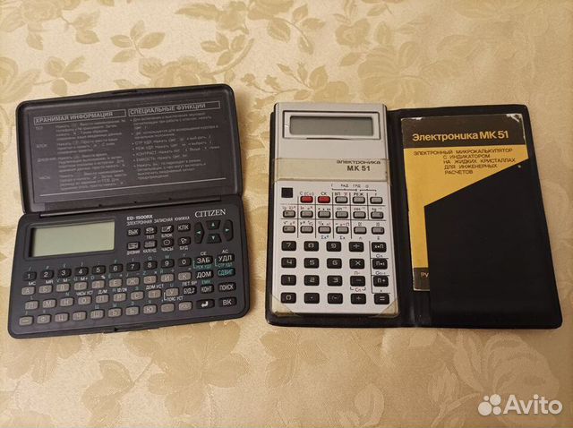 Калькулятор СССР и электронная записная книжка