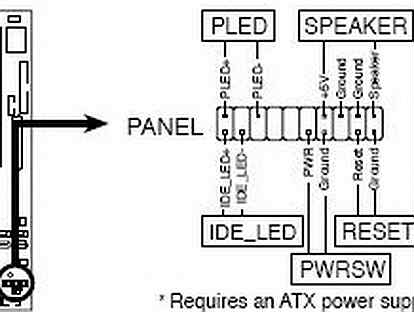 Power led на материнской плате схема подключения