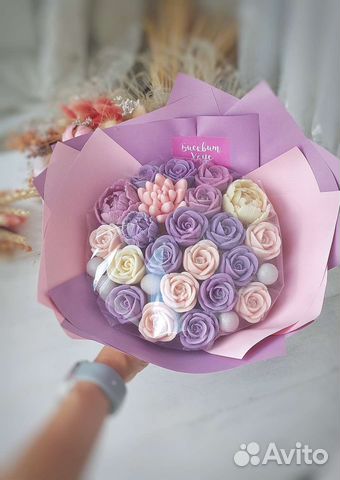 Букет из шоколадных цветов