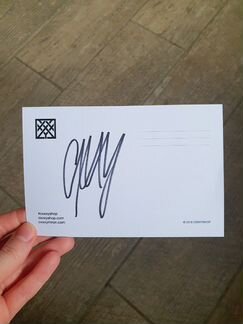 Открытка с автографом Oxxximiron, Оксимирон