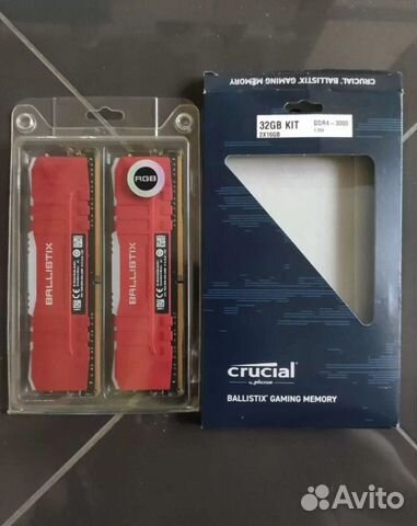 Crucial Ballistix RGB Red (BL2K16G30C15U4RL) 32Гб