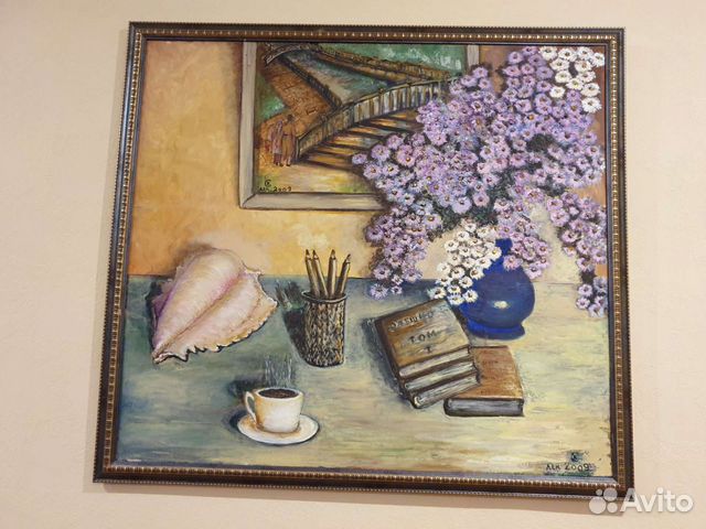 Картина маслом на холсте цветы