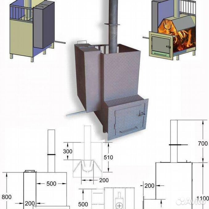 Как сделать печь для бани чертежи Печка - Авито Объявления в Черемхово: купить вещь, выбрать исполнителя или работ