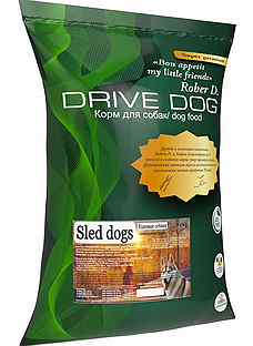 Сухой корм drive dog для щенков и взрослых собак