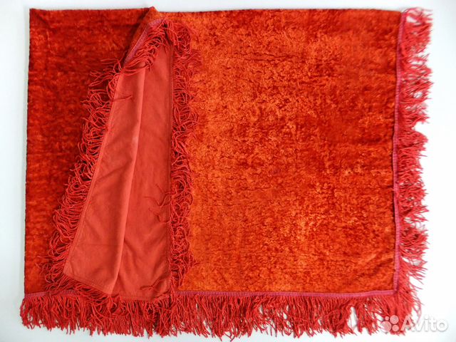 Скатерть ткань в идеале 143х148см бархат старинная