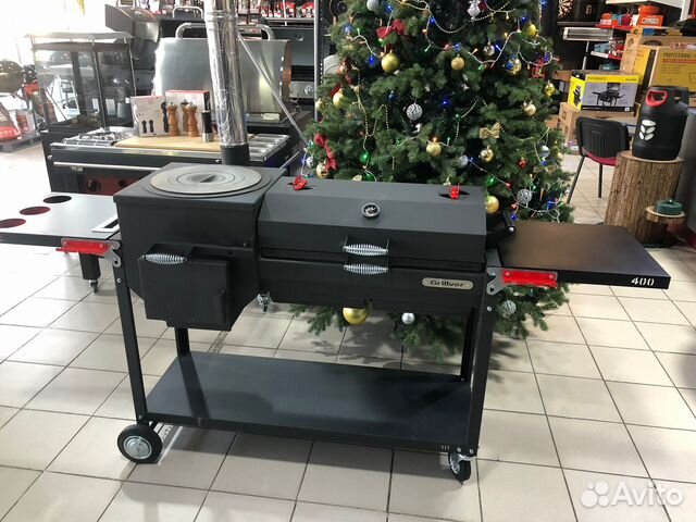 Мангал с печью под казан