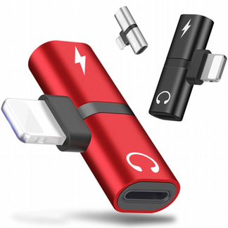 T-адаптер для наушников iPhone 7 8 Plus X XS