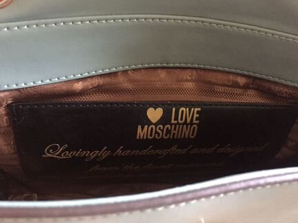 Кожаная шикарная сумка Love Moschino (оригинал)