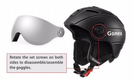 Шлем для сноуборда с визором Gonex