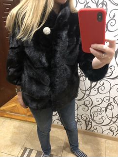 Шуба норковая автоледи поперечка как новая