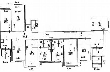 Помещение свободного назначения, 258.2 м²
