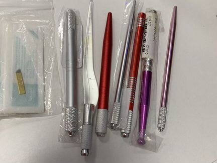 Ручки для микроблейдинга и иглы новые