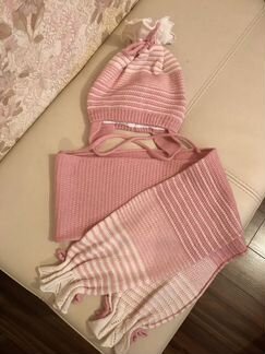 Комплект шапка и шарф демисезонные