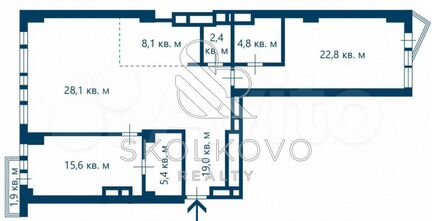 3-к квартира, 110 м², 8/14 эт.