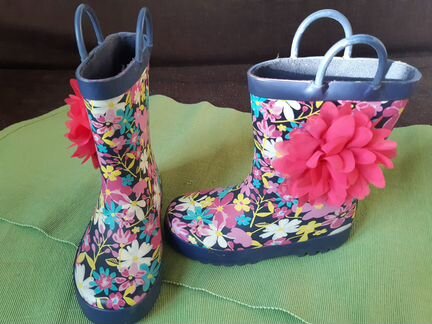 Сапожки резиновые для девочки Мазекея размер 26,5