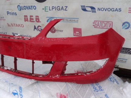 Skoda Fabia передний бампер без трещин