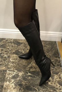 Сапоги натуральная кожа Zara