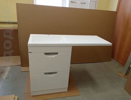 Тумба с раковиной под стиральную машину для ванной