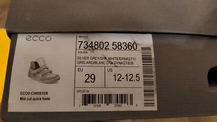 Кроссовки ботинки экко ecco р. 29