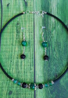 Чокер и серьги (комплект)