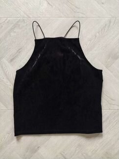Топ H&M черный бархат