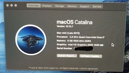 Apple Mac Mini 2012 (Intel i7, 4-cores)