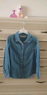 Джинсовая рубашка для девочки Zara р.116