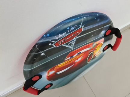 Ледянка круглая 1TOY с ручками Тачки Новая