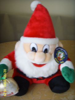 Игрушка мягкая музыкальная Дед Мороз