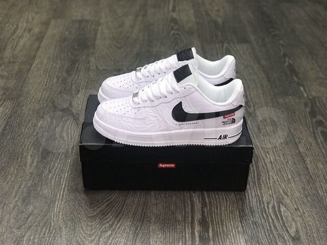 air force 1 north face supreme
