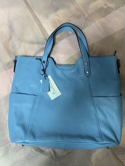 Новая кожаная голубая сумка Cherry Paris оригинал