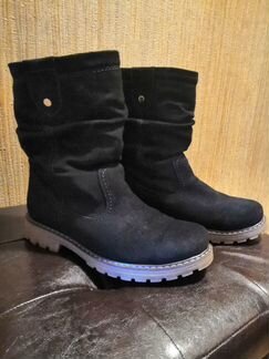 Сапоги замшевые