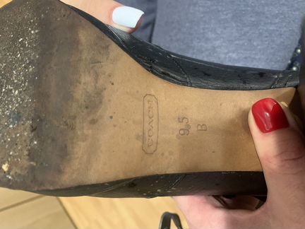 Ботильоны coach родные 39 шикарные