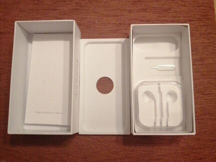 Коробка от iPhone 5s на 16гб серый