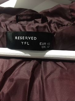 Новый пуховик / пальто / куртка Reserved, 46 разме