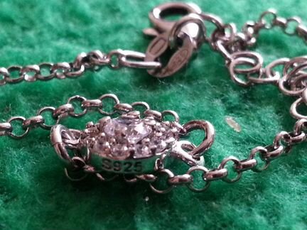 Серебряный браслет, 925 проба, новый