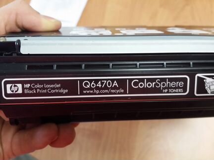 Картридж HP №501A Q6470A оригинал перезаправленный