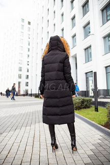 Пуховик зимний длинный