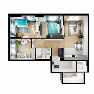 3-к квартира, 99.1 м², 18/31 эт.
