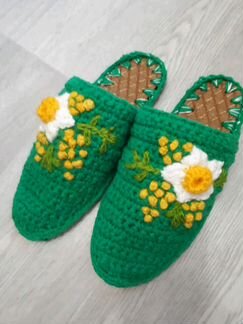 Тапки, тапочки цветочки