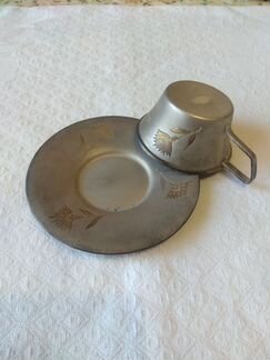 Чайная пара серебро
