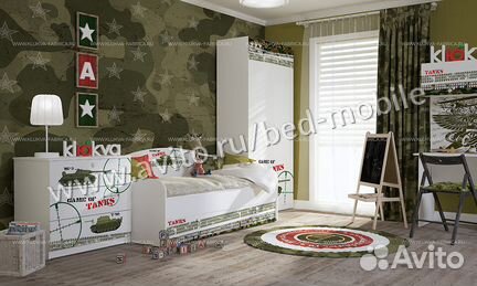 Детская комната Клюква Танки beby