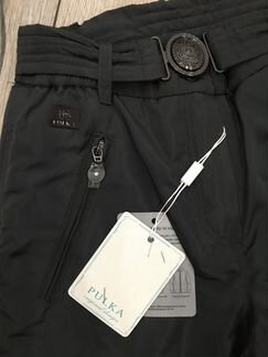 Брюки утепленные для девочки, тм Pulka, цвет графи